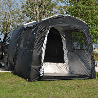 踏春自驾车尾露营帐篷连空调