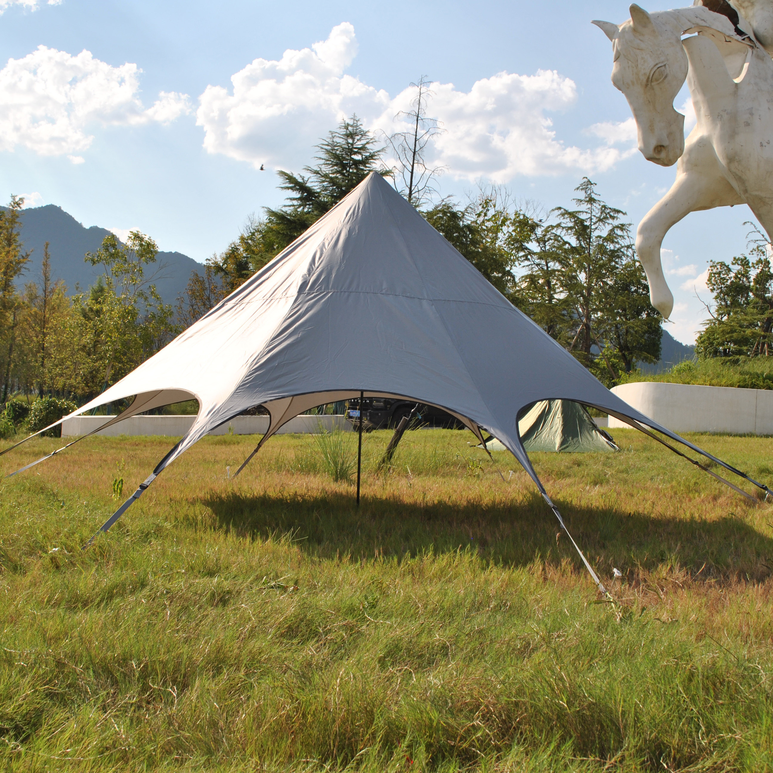 沙滩阳光比基尼天幕,防晒沙滩伞遮阳伞,便携单峰天幕沙滩天幕伞