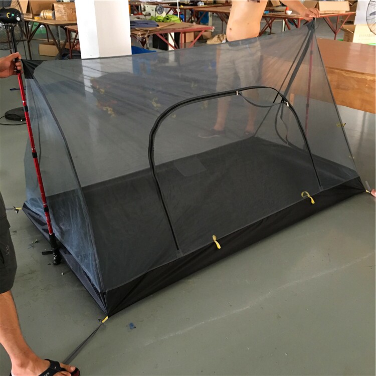 双人2人无杆便携A字露营帐篷蚊帐超轻量化户外装备野营用品防蚊虫