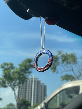 表圈开瓶器起子钥匙扣车载后视镜挂件锐制remake