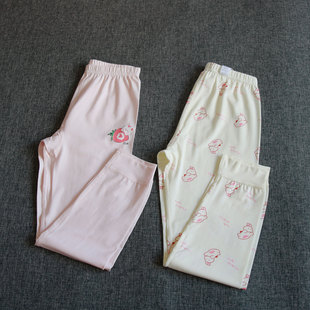 莱赛尔春夏薄款 女孩中大童睡裤 长裤 衬裤 儿童宝宝家居裤 女童单秋裤