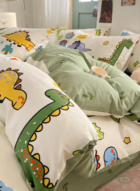 ins100全棉亲肤被套单件150x200x230单人宿舍2.2x2.4双人纯棉被罩