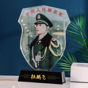 退伍军人纪念品定制照片