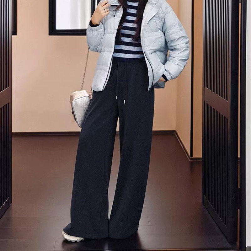 美洋MEIYANG 大括号休闲裤 莫代尔空气层加绒阔腿裤【大60】,女装/女士精品,休闲裤,淘宝优惠券,粉丝福利购,淘宝优惠卷