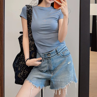 美洋MEIYANG 凉茶T恤 降温小妙招~莱赛尔圆领正肩短袖