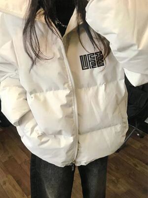 新款宽松加厚立领棉袄面包服外套