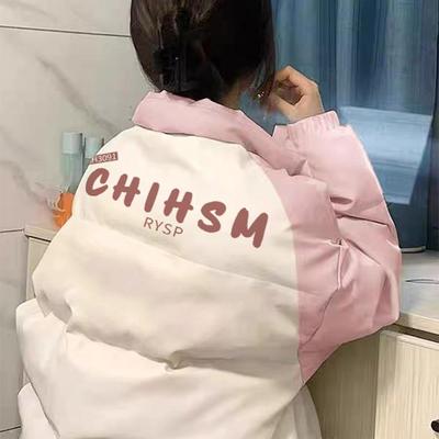 美式复古宽松插肩袖设计感棉服