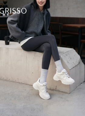 【蝴蝶仙子】蹀愫增高6.5厘米小白鞋运动鞋休闲老爹鞋TA54151-55