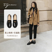 新中式 乐福鞋 增高6厘米小皮鞋 喜上梅梢蹀愫2026年春款 T76112A