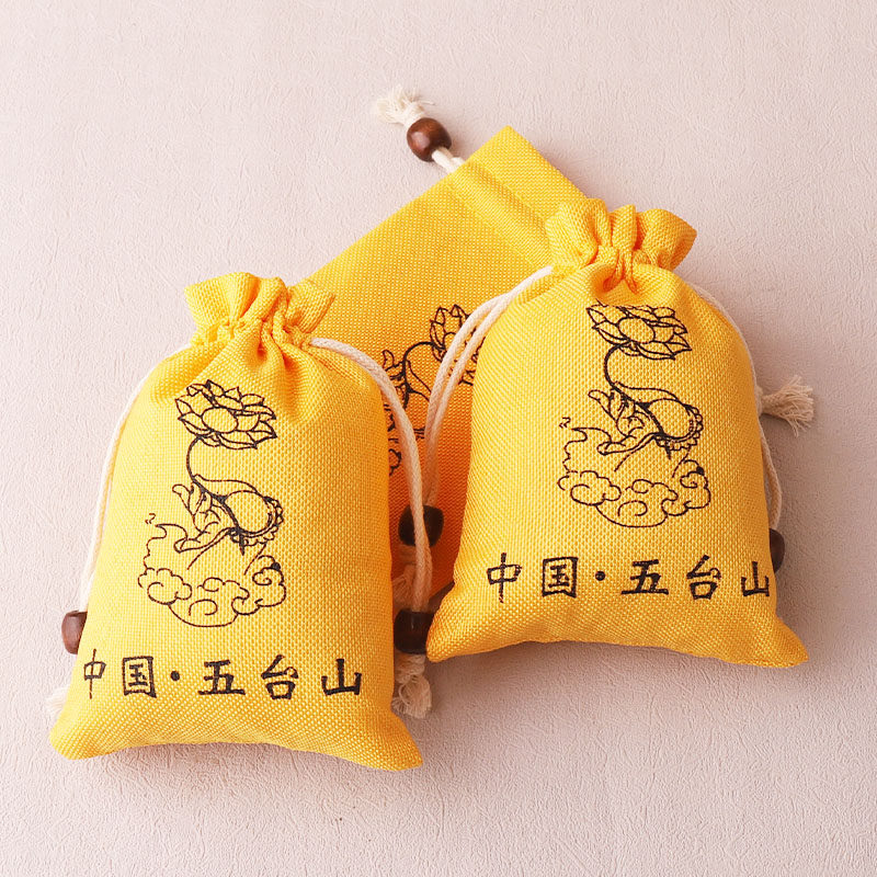 山西五台山纪念品唐卡保护袋五台山布袋文玩佛珠礼品袋束口袋定制