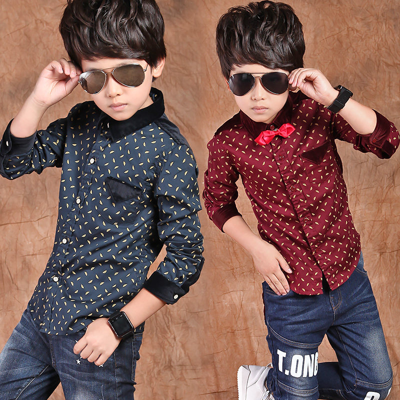 Chemise garcon à manche longue - Ref 2077456 Image 3