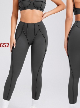 欧美立体拼接紧身瑜伽服套装新品运动套装瑜伽服 86040+87652