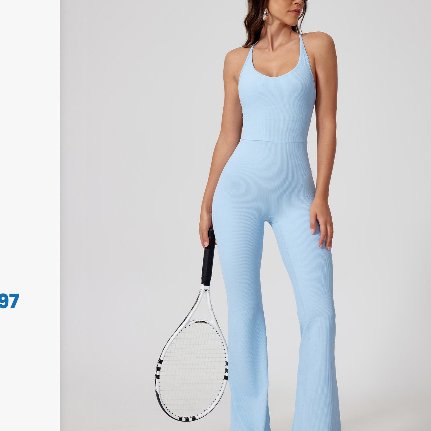 欧美裸感螺纹镂空美背紧身瑜伽连体服一体服提臀运动健身连体衣,运动/瑜伽/健身/球迷用品,瑜伽连体衣,淘宝优惠券,粉丝福利购,淘宝优惠卷