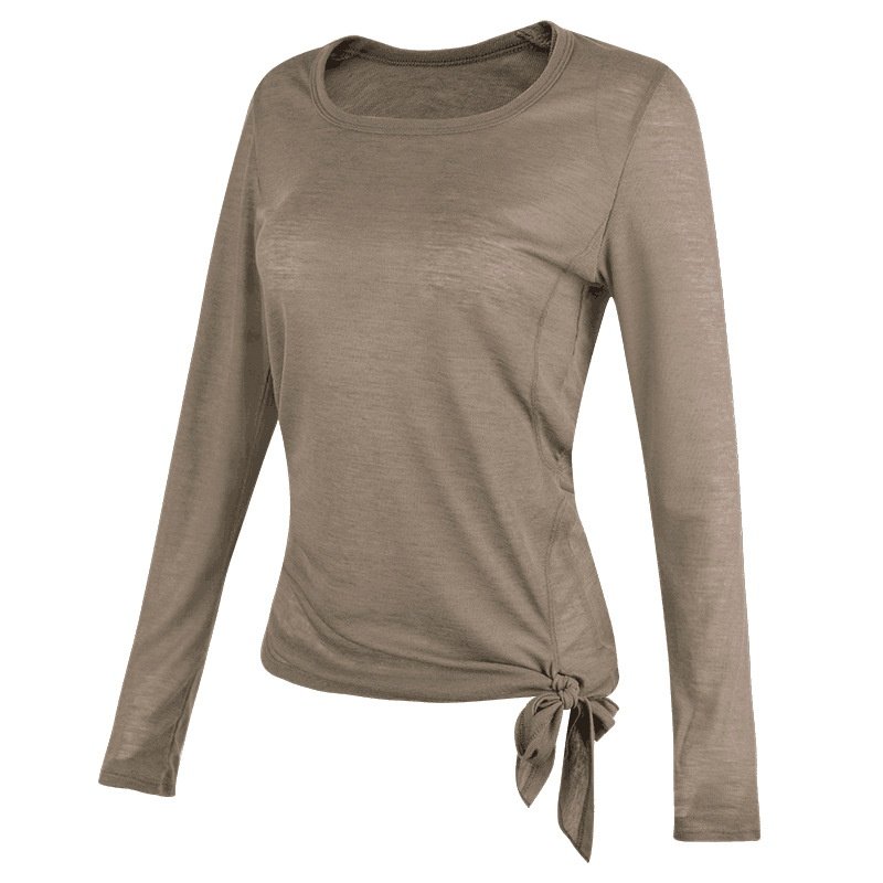 跨境显瘦跑步训练上衣速干专业普拉提运动长袖