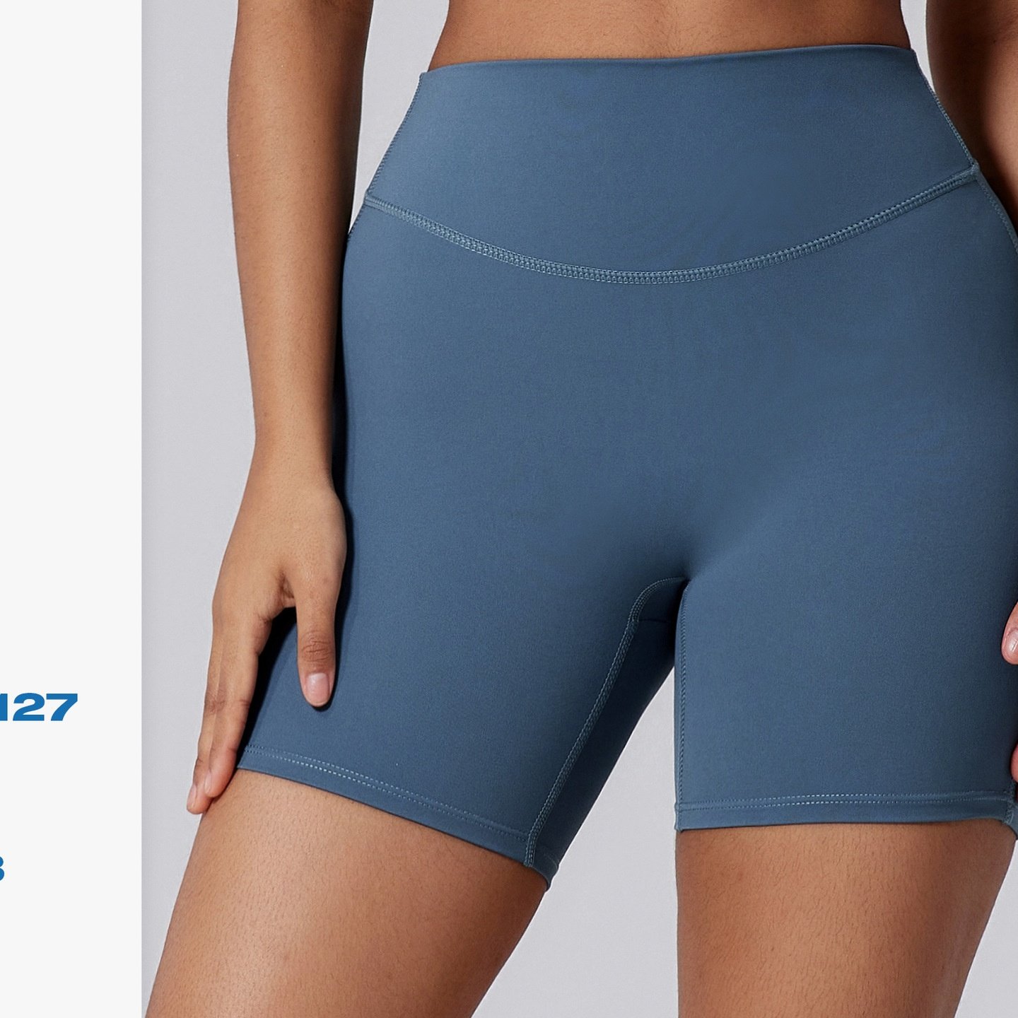 跨境裸感防卷边瑜伽短裤高腰裹腹塑腰运动裤提臀健身外穿短裤女,运动/瑜伽/健身/球迷用品,瑜伽套装,淘宝优惠券,粉丝福利购,淘宝优惠卷