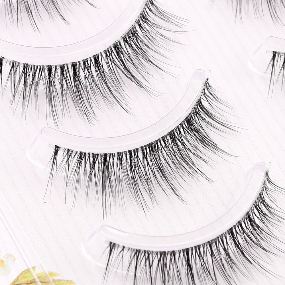 乐花繁假睫毛自然3D立体多层卷翘仿真素颜肿眼泡眼睫毛一片式TD3