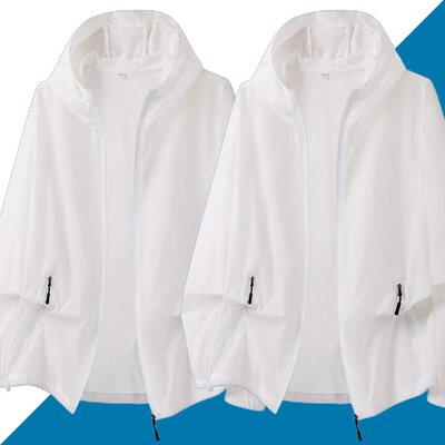 夏季户外防晒衣男女薄款单层防晒服外套加肥加大防紫外线沙滩风衣