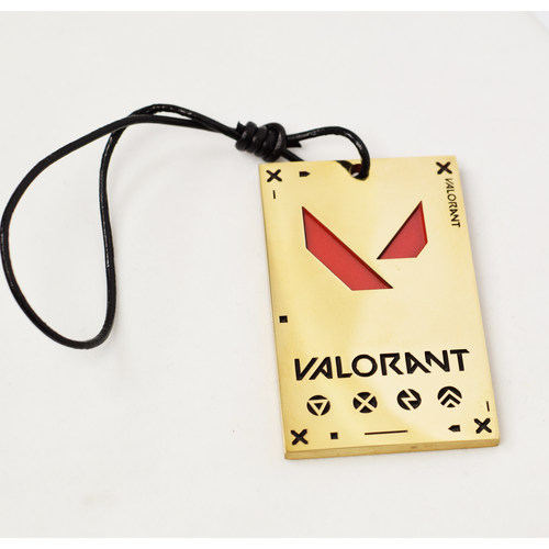 瓦洛兰特valorant瓦罗兰特实体黄铜纪念铭牌朋友生日礼品