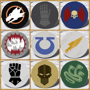战锤40K游戏周边极限战士荷鲁斯之子军战团徽章吧唧谷子挂书包diy