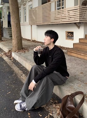 简约潮流ins 新款时尚气质高质量百花绒水洗毛衣百搭慵懒流行原宿