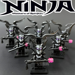 2024新大电影积木幻影忍者反派鬼怪军团欧米伽面具人仔男玩具礼物