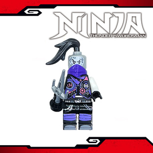 096服E先生男孩新款双面幻影忍者积木复仇紫外线水晶之王人仔玩具