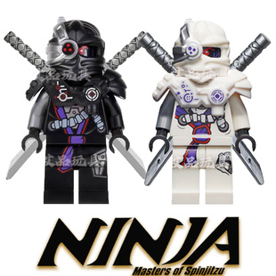 19季摩罗科普特反派邪恶吴大师积木幻影忍者白色克普将军人仔玩具