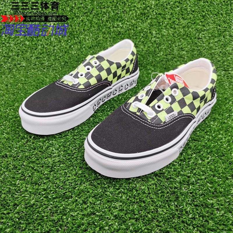 vans era 经典黑绿格子男女低帮休闲帆布休闲鞋vn0a4bv4v3w 运动鞋new 运动休闲鞋 原图主图