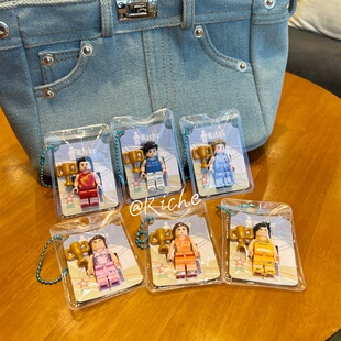 石宇奇桃田林丹人仔挂件原创积木背包挂饰李宗伟李梓嘉羽毛球礼物