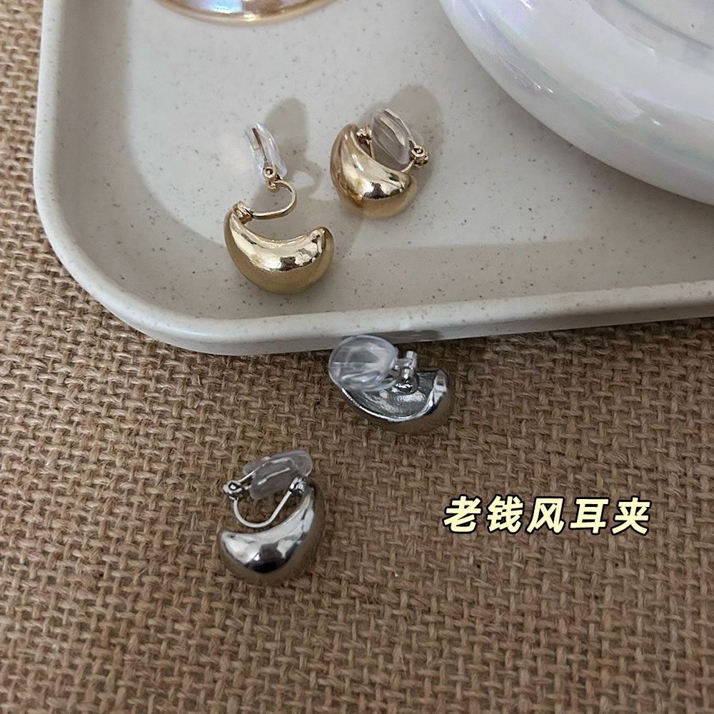 【实拍】复古简约金属三角耳夹