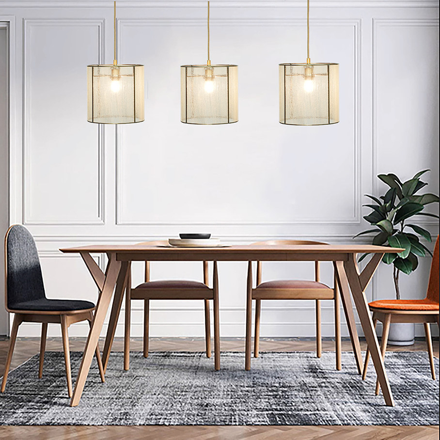 北欧现代客厅餐厅圆柱形气泡玻璃吊灯创意气泡水晶灯简约个性灯具