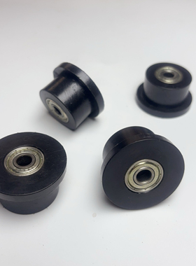 46x36x26mm滑轮双轴承健身器材配件液压磁控风阻水阻划船机滑轮子