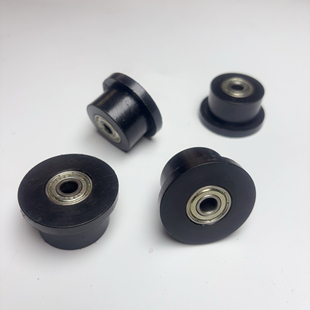 46x36x26mm滑轮双轴承健身器材配件液压磁控风阻水阻划船机滑轮子