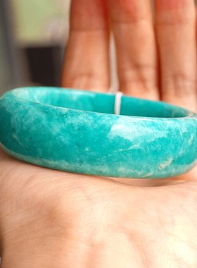 木古口十印度冰种天河石贵妃手镯