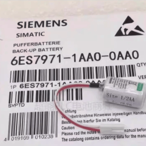 全新6ES7971-1AA00-0AA0西门子S7-300 PLC用锂电池(LS14250C)
