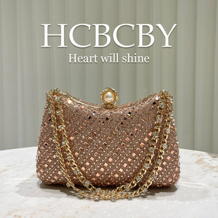 轻奢镶钻手拿包宴会名媛晚宴包手提包高级感新娘喜妈妈婚宴手提包