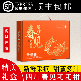 正宗四川春见耙耙柑粑粑柑桔子新鲜孕妇水果手剥整箱5斤起礼盒装