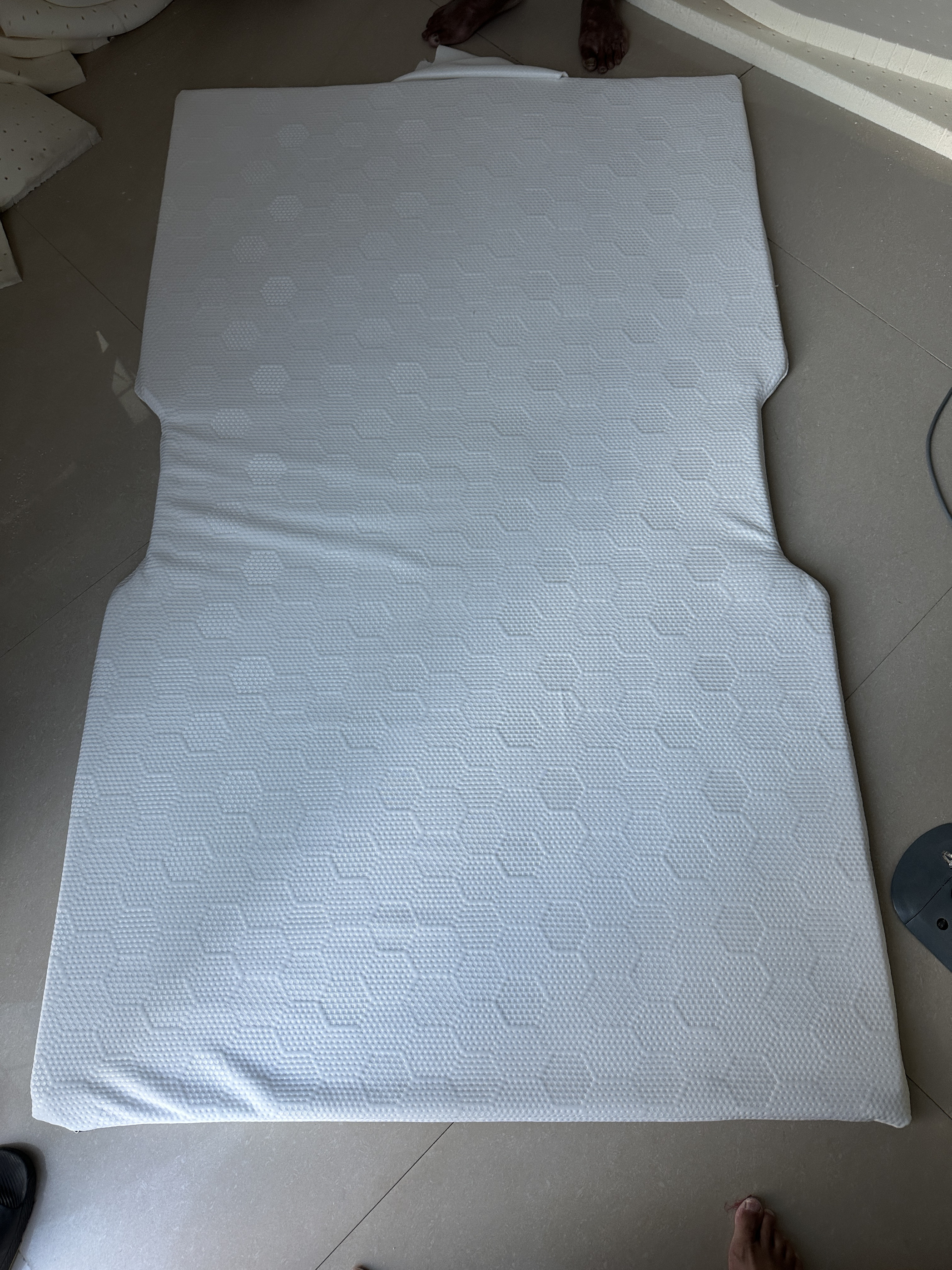 极氪001专用7X后备箱纯乳胶床垫房车旅游免充气3厘米可分体收纳