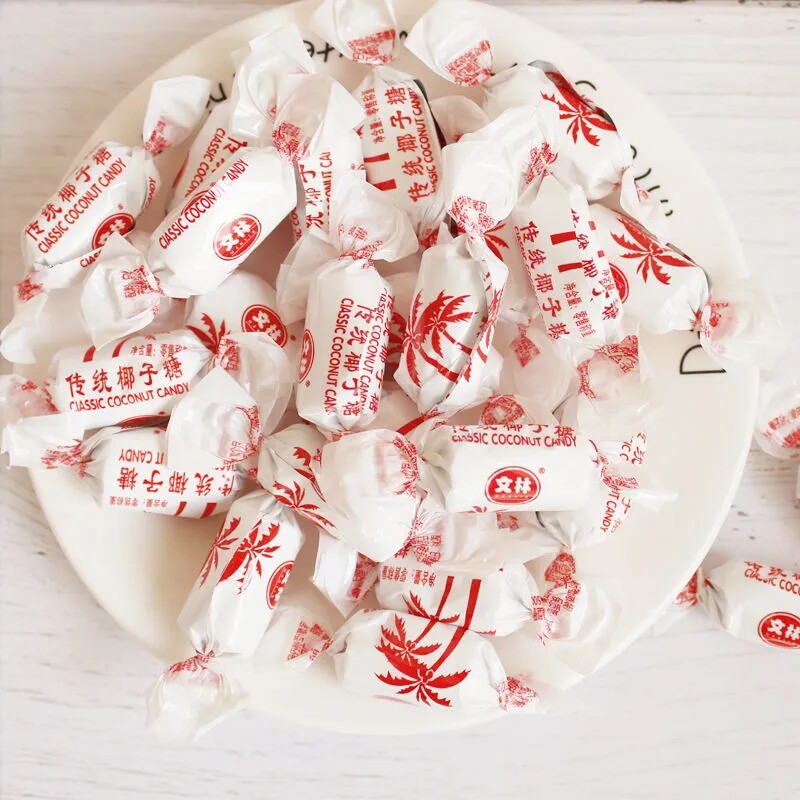 糖果椰子糖传统椰子味硬糖特产怀旧糖果休闲零食批发