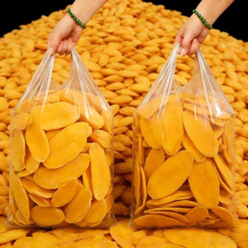 酸甜芒果干500g天然果脯蜜饯水果干片大肉厚办公室休闲零食100g