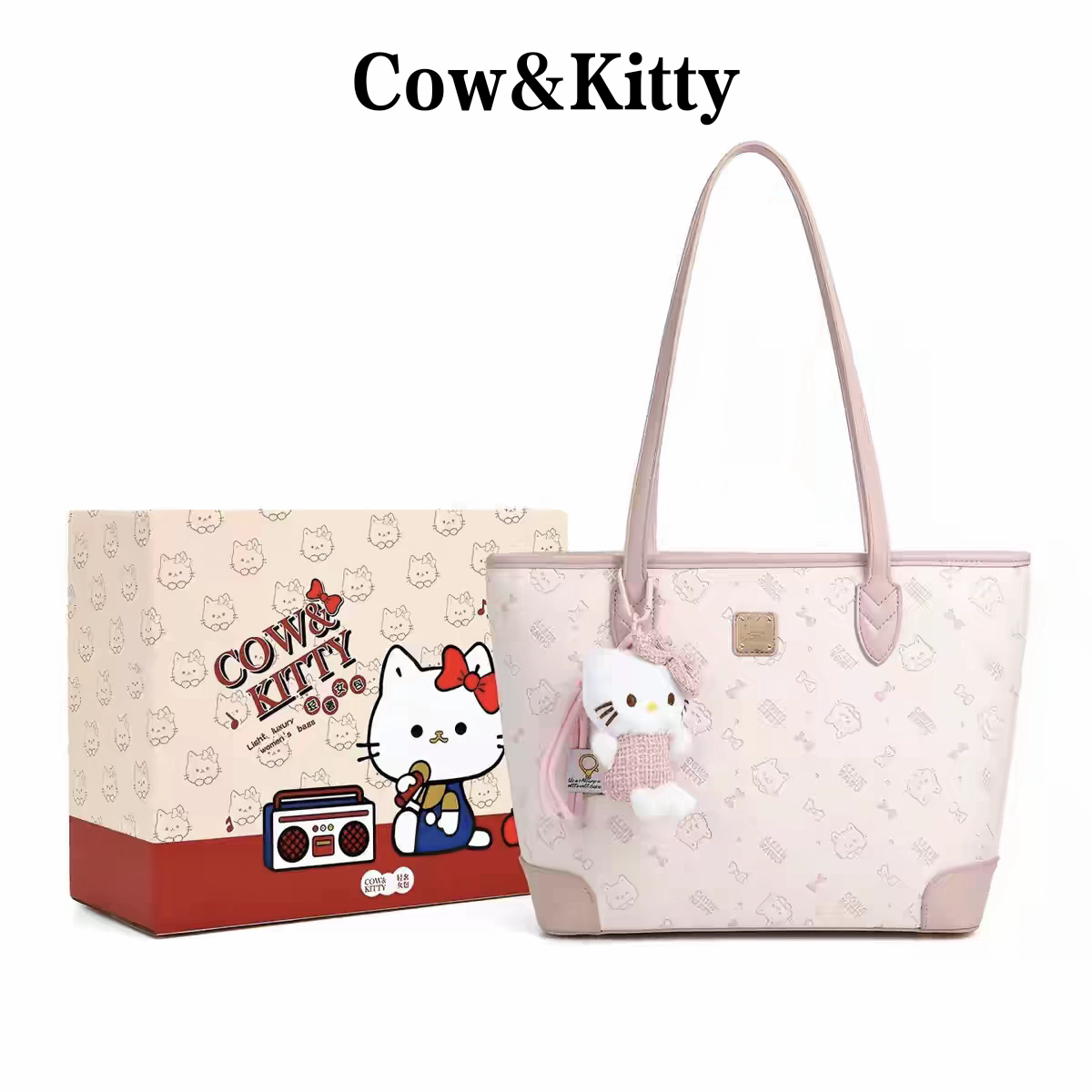 Cow&Kitty正品女包托特包2026新款单肩包简约大方大容量女士包包