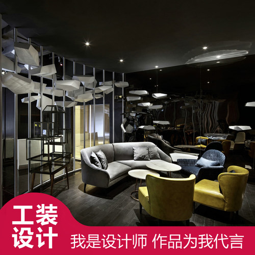 商业美容装修设计健身会所室内餐饮KTV服装办公室民宿施工效果图