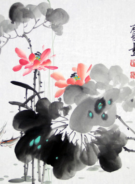 手绘真迹宣纸画芯未裱无框