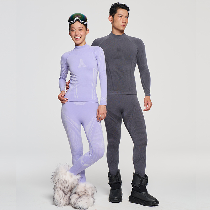 户外登山美利奴羊毛速干内衣套装