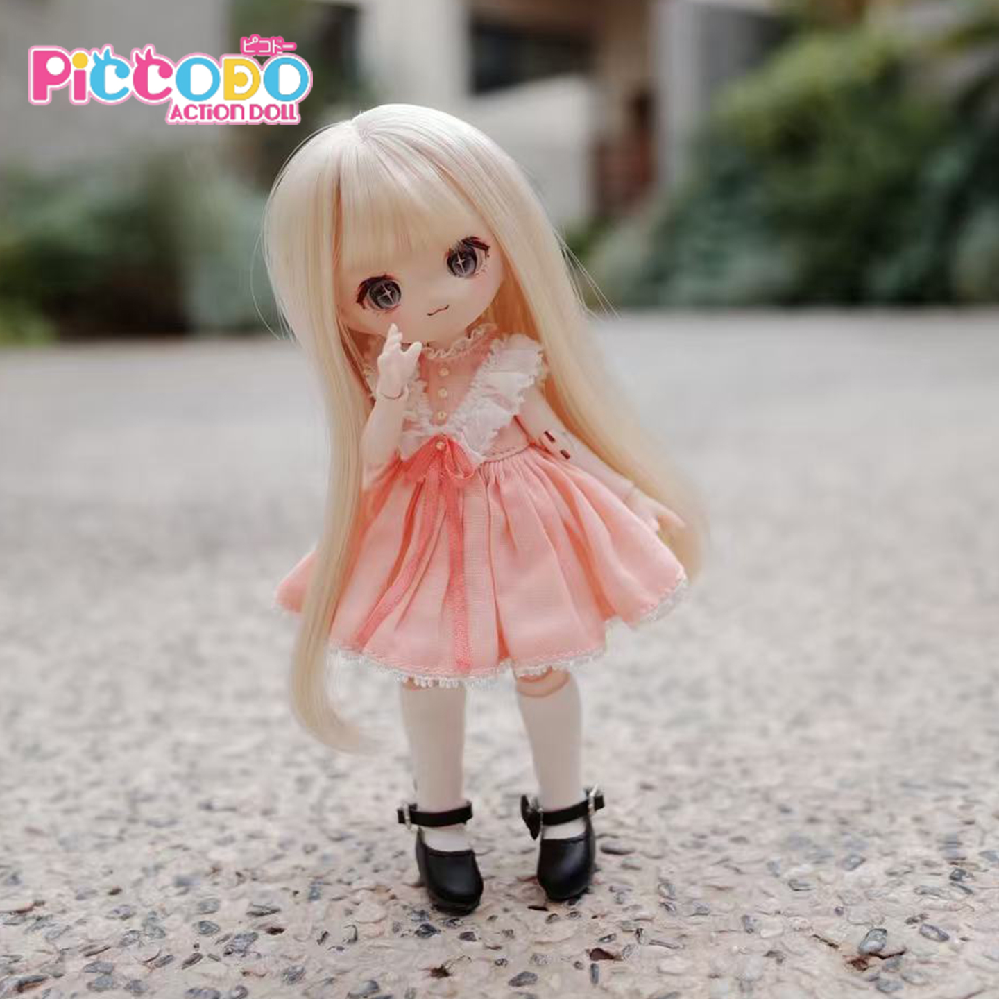 Piccodo官方预售新品 假发 正版高温丝假发 12分头壳头发长发配件