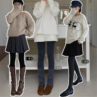 557#Miss Cactus海岛棉微压收腹提臀款打底裤发热绒显瘦高连裤袜