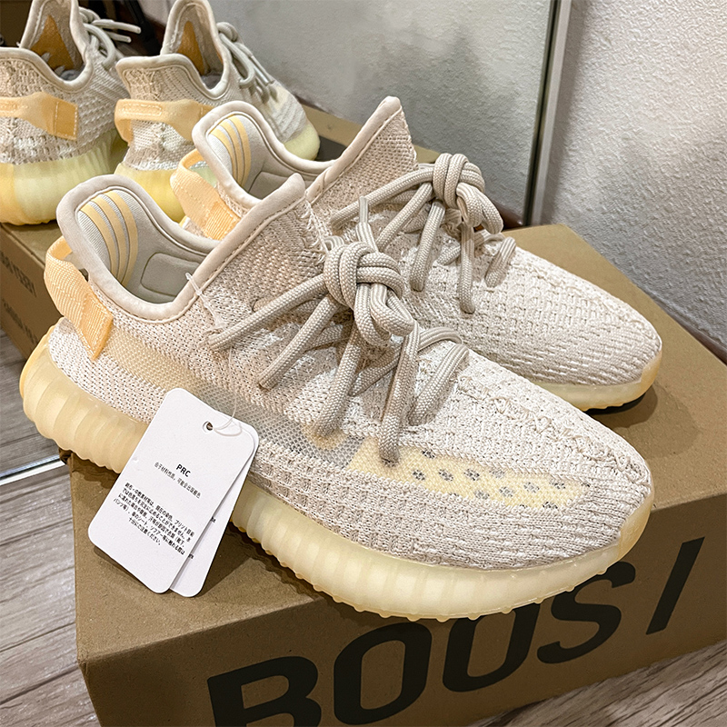 官网正品OG YEEZY广椰子鞋350白黄变男鞋女2024新款休闲运动鞋潮 流行男鞋 时尚休闲鞋 原图主图