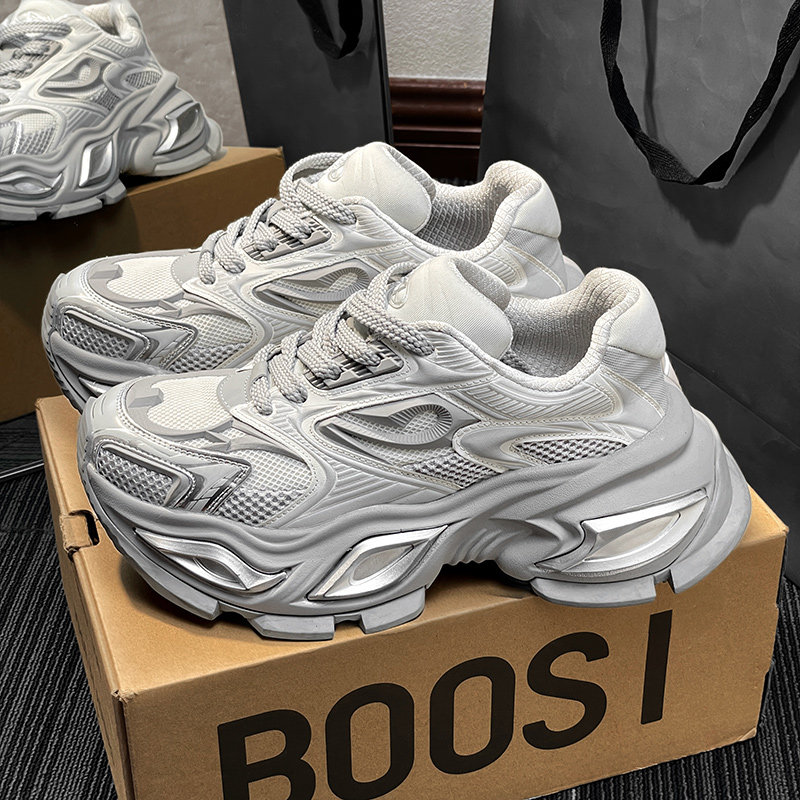 异瞳猫眼机甲鞋男女款官方正品2026新款情侣休闲百搭厚底老爹鞋潮