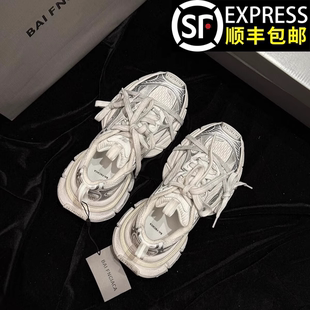 九代做旧厚底运动休闲鞋 香港高端旗舰3xl老爹鞋 新款 秋季 潮 男女款