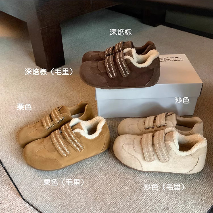 官方正品小浣熊~魔术贴刺绣羊毛毛休闲鞋女款冬季爆款勃肯德训鞋,女鞋,时尚雪地靴,淘宝优惠券,粉丝福利购,淘宝优惠卷